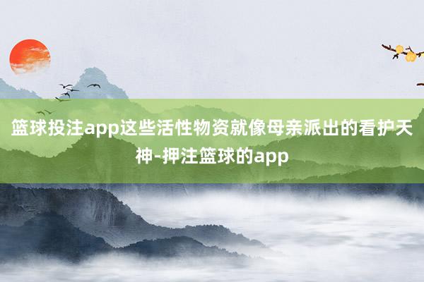 篮球投注app这些活性物资就像母亲派出的看护天神-押注篮球的app