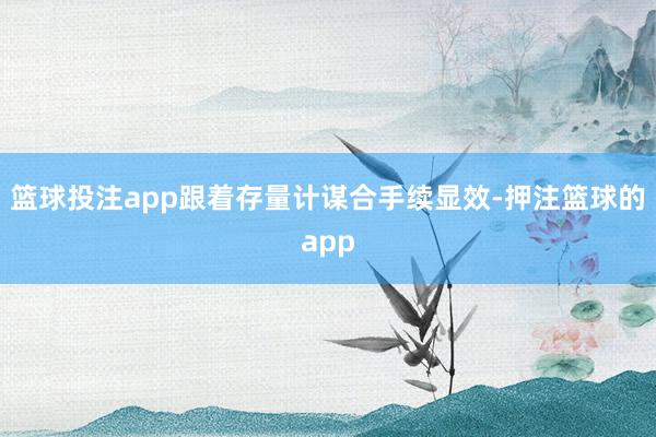 篮球投注app跟着存量计谋合手续显效-押注篮球的app