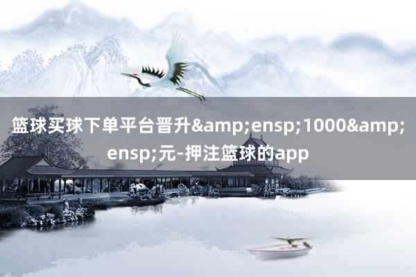 篮球买球下单平台晋升&ensp;1000&ensp;元-押注篮球的app