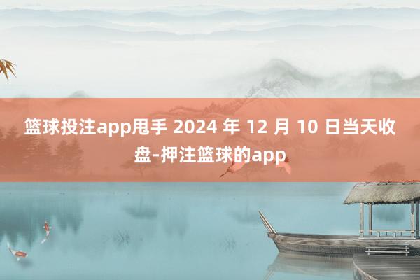 篮球投注app甩手 2024 年 12 月 10 日当天收盘-押注篮球的app