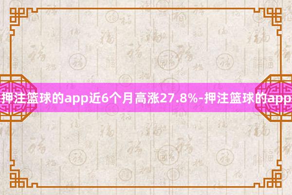 押注篮球的app近6个月高涨27.8%-押注篮球的app