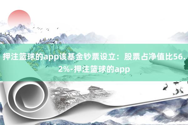 押注篮球的app该基金钞票设立：股票占净值比56.2%-押注篮球的app