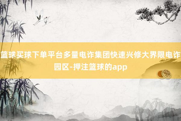篮球买球下单平台多量电诈集团快速兴修大界限电诈园区-押注篮球的app