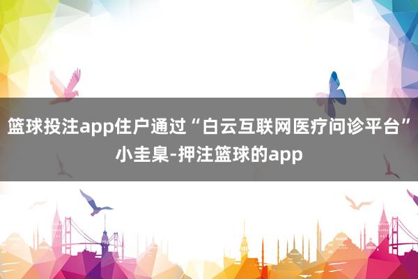 篮球投注app住户通过“白云互联网医疗问诊平台”小圭臬-押注篮球的app