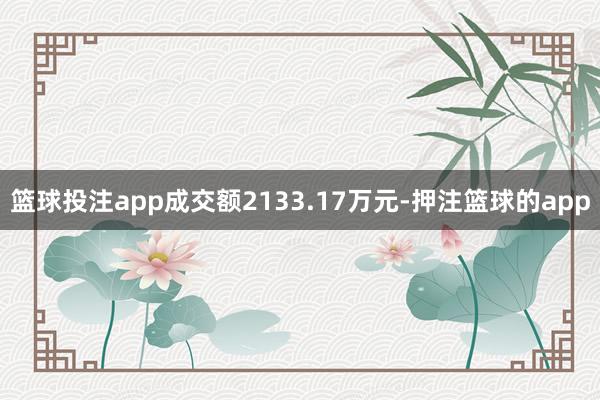 篮球投注app成交额2133.17万元-押注篮球的app