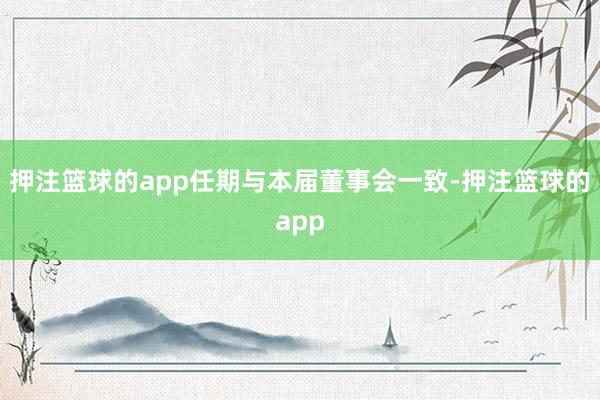 押注篮球的app任期与本届董事会一致-押注篮球的app