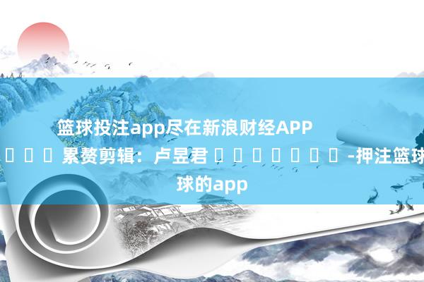 篮球投注app尽在新浪财经APP            						累赘剪辑:卢昱君 							-押注篮球的app