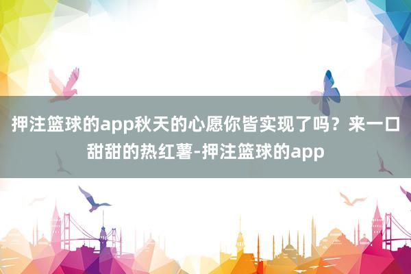 押注篮球的app秋天的心愿你皆实现了吗?来一口甜甜的热红薯-押注篮球的app