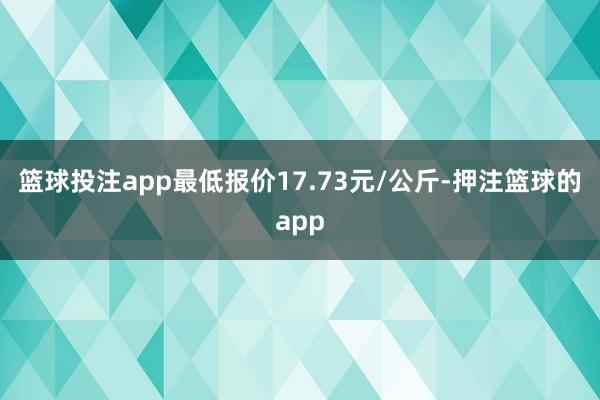 篮球投注app最低报价17.73元/公斤-押注篮球的app