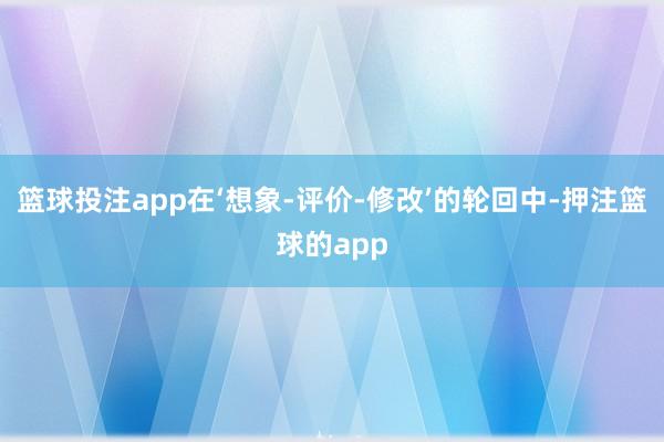 篮球投注app在‘想象-评价-修改’的轮回中-押注篮球的app