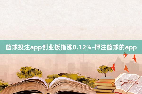 篮球投注app创业板指涨0.12%-押注篮球的app